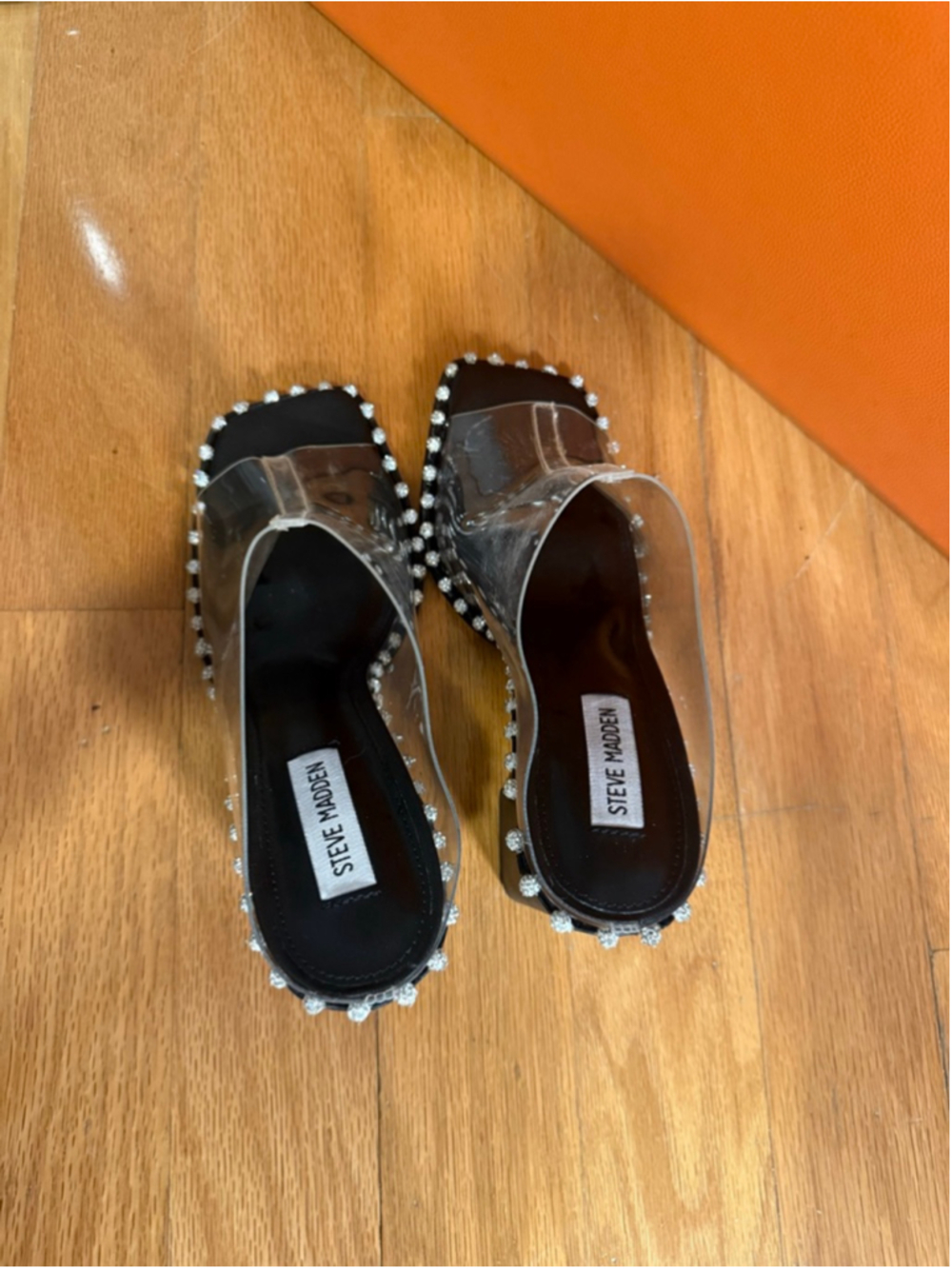 Preowned, Woman’s Steve Madden Neila heeled mules, size 9 - Picture 3 of 5
